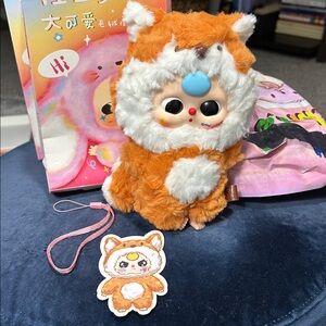FOX SANRIO- BB3 Big Cute Plush Pendant -New. Box opened to verify.